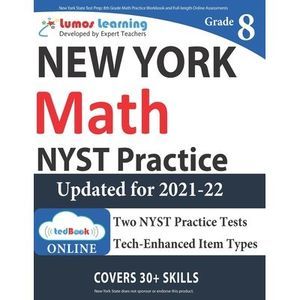 New York State Test Prep: 8th Grade Math Practice Workbook and Full-length Onlin